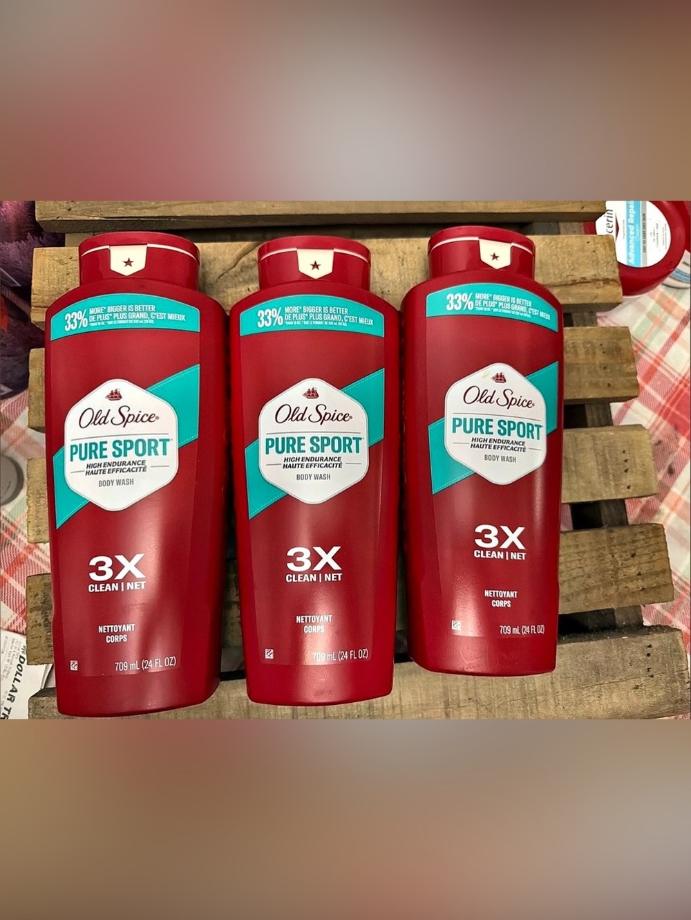 Old Spice Pure Sport 3X Clean Net Body Wash Body Wash 3-Pack NWT